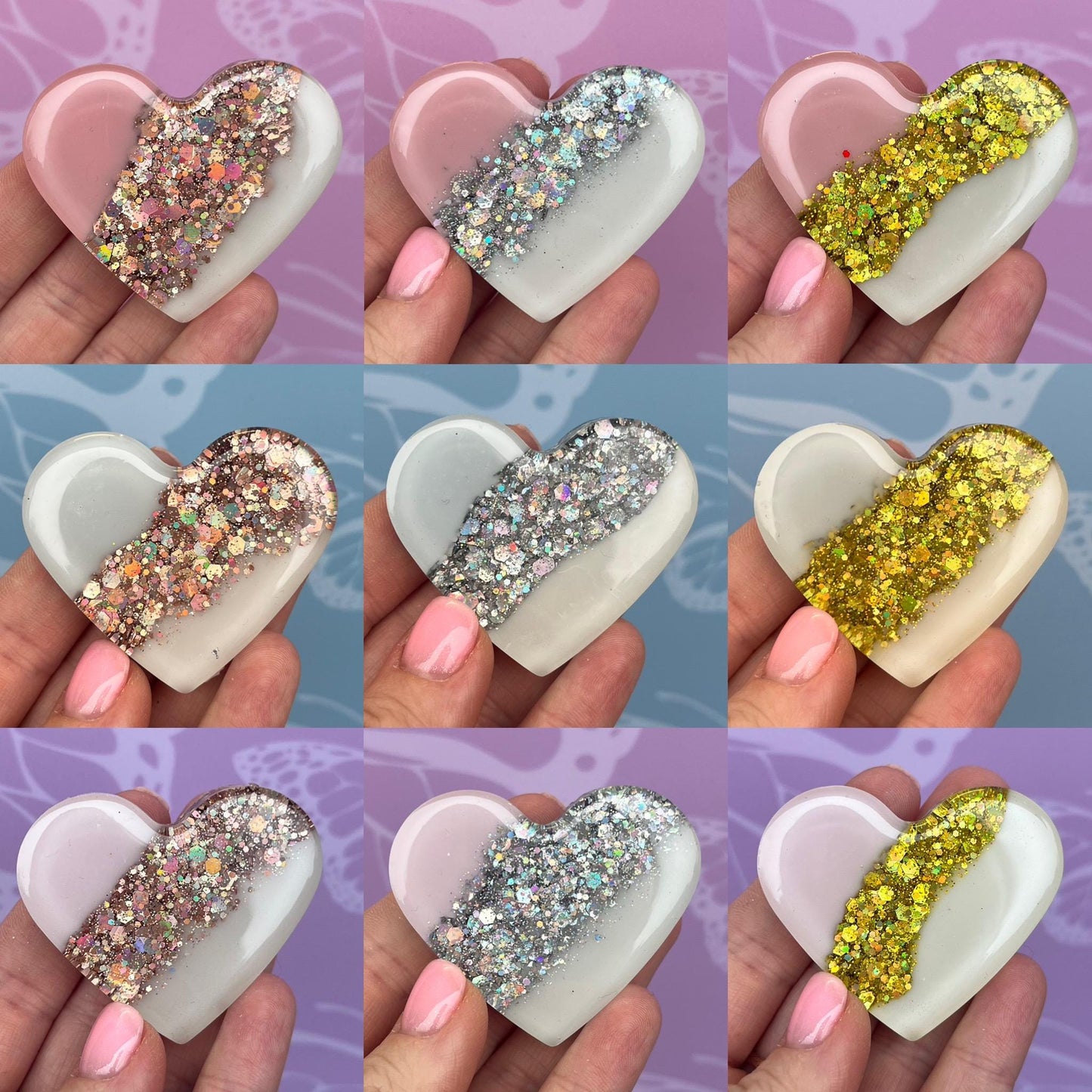 Auntie Resin Glitter Heart KEYRING | Auntie Gift | Personalised Gift | Gifts for Auntie UK | Thank you Gift | Gift for Aunty