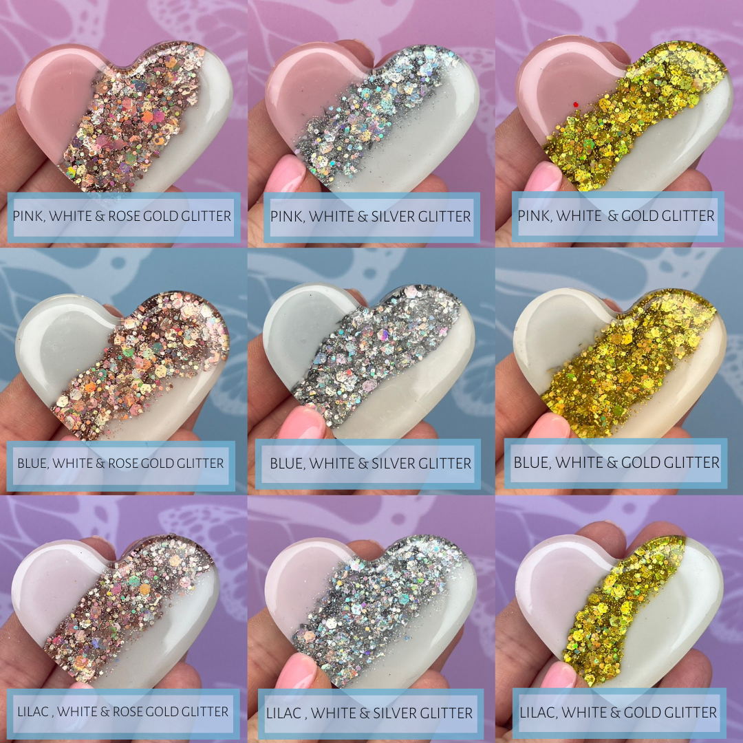 Resin Heart 'Name' Glitter MAGNET | Fridge Magnet | Choose any name Gift | Personalised Gift | Birthday Gift | Thank you Gift