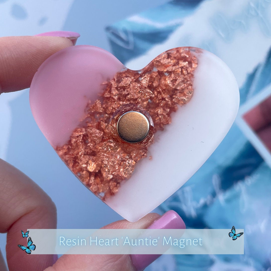 Best Friend Resin Leaf Heart MAGNET | Fridge Magnet | Bestie Personalised Gift | Gifts for Best Friend | Thank you Gift | Birthday Gift