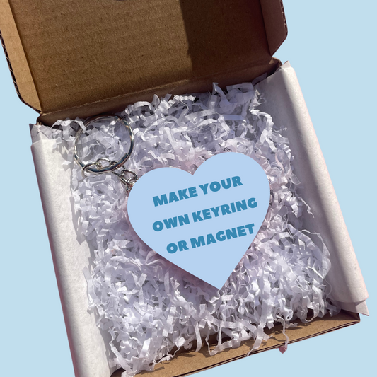 Make your own Keyrings or Magnets