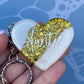 Auntie Resin Glitter Heart KEYRING | Auntie Gift | Personalised Gift | Gifts for Auntie UK | Thank you Gift | Gift for Aunty