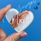 Nan Resin leaf Heart MAGNET | Fridge Magnet | Nan Gift | Personalised Gift | Gifts for Nan | Thank you Gift | Birthday Gift
