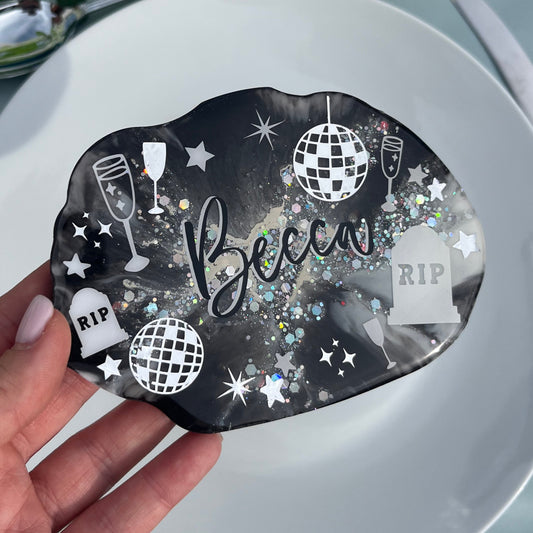 RIP Single Life themed Hen party personalised Coaster | Favours & keepsake | Choice of colours | Bachelorette party gift | Bridesmaid present