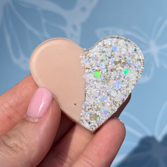 Nude Glitter Keyrings or Magnets