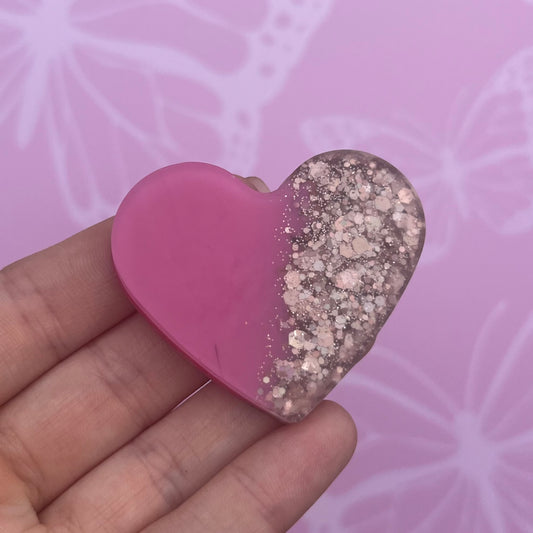 Pink & Rose Gold Keyrings or Magnets