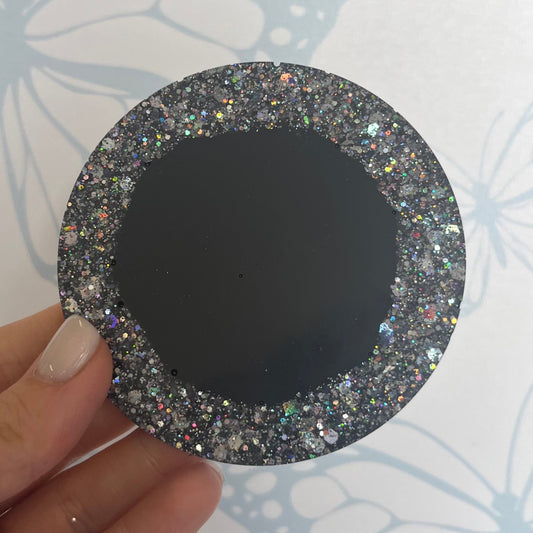 Black & Silver Hanging Circles