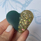 Green & Gold Keyrings or Magnets