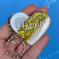 Nanny Glitter Resin Heart KEYRING, Nanny Nan Gift, Nanny keyring, Birthday Gift For Her, Teacher Gift, Keyring For Women, Custom Keychain