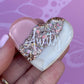 Aunty Resin Glitter Heart MAGNET | Fridge Magnet | Aunty Gift | Personalised Gift | Gifts for Aunty | Thank you Gift | Birthday Gift
