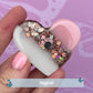 Bestie Resin Glitter Heart MAGNET | Fridge Magnet | Bestie Gift | Personalised Gift | Gifts for Bestie | Thank you Gift | Birthday Gift